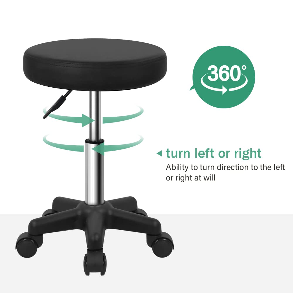 FURWOO 360-degree swivel stool for easy client access