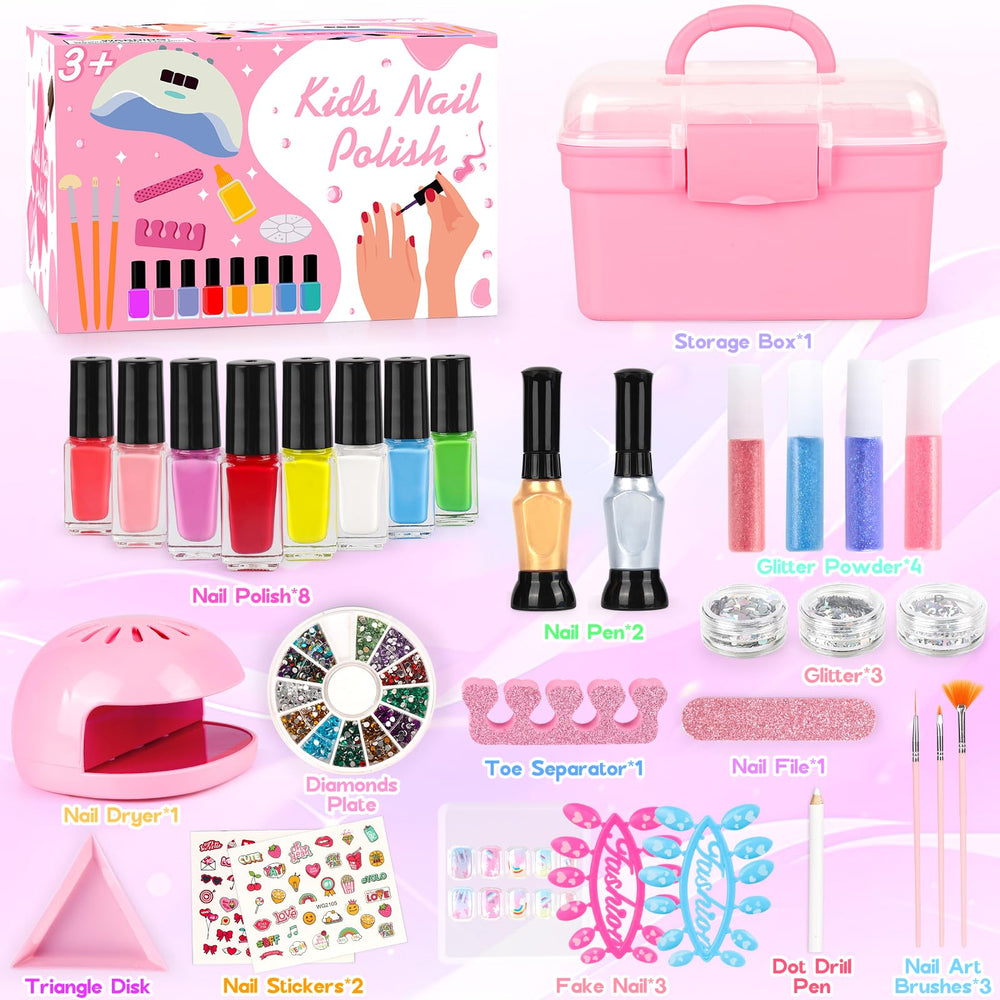 FUSPWEAO kids nail studio at home offers safe colorful playtime creativity