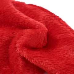 FUTBER Santa hat soft white plush highlights cozy comfort for family celebrations