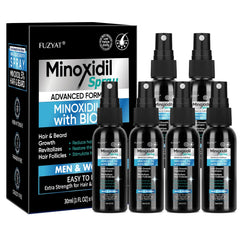 FUZYAT 5% Minoxidil spray bottle shows easy daily use for targeted hair growth.