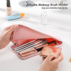 FVION compact-design makeup brush pouch demonstrates space-saving storage