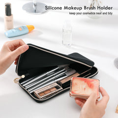 FVION compact design silicone bag saves space while holding brushes and small tools