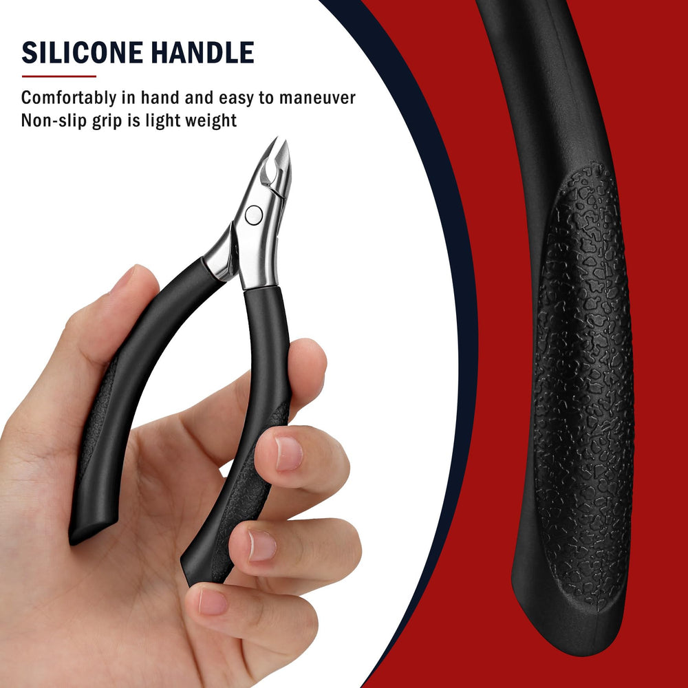 FVION cuticle trimmer easy-clean design with sterilizable stainless steel.