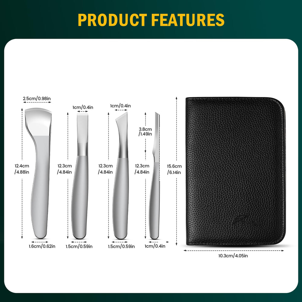 FVION foot-care precision tools in action offer controlled scraping and exfoliation