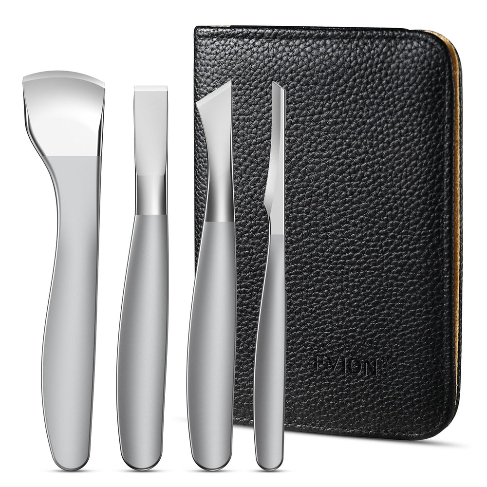 FVION Pedicure Knife Set wide edge for precise callus trimming at home