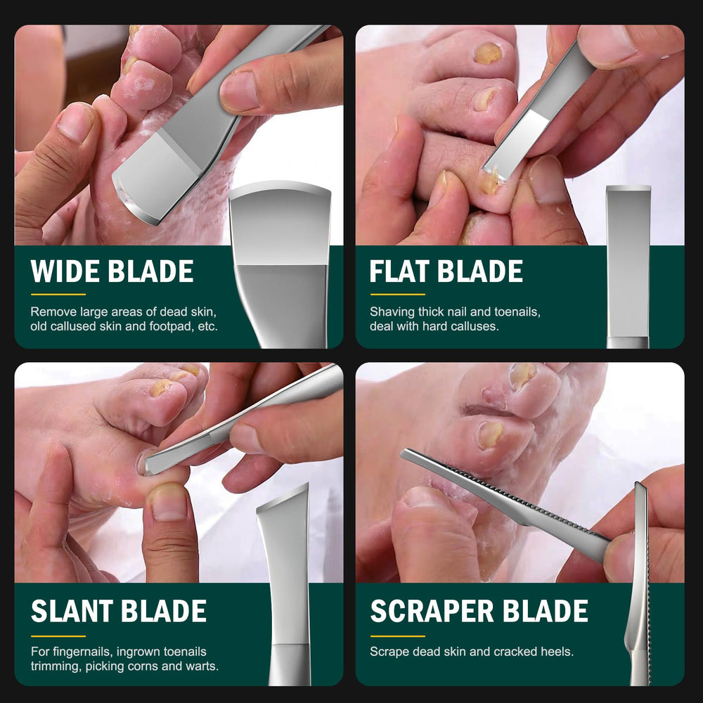 FVION surgical-grade stainless steel blades closeup, durable and rust resistant