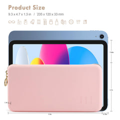 FVION travel-friendly makeup bag in hand shows compact on-the-go design