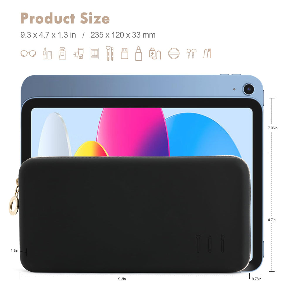 FVION travel-friendly makeup brush holder inside shows organized kit for daily routines