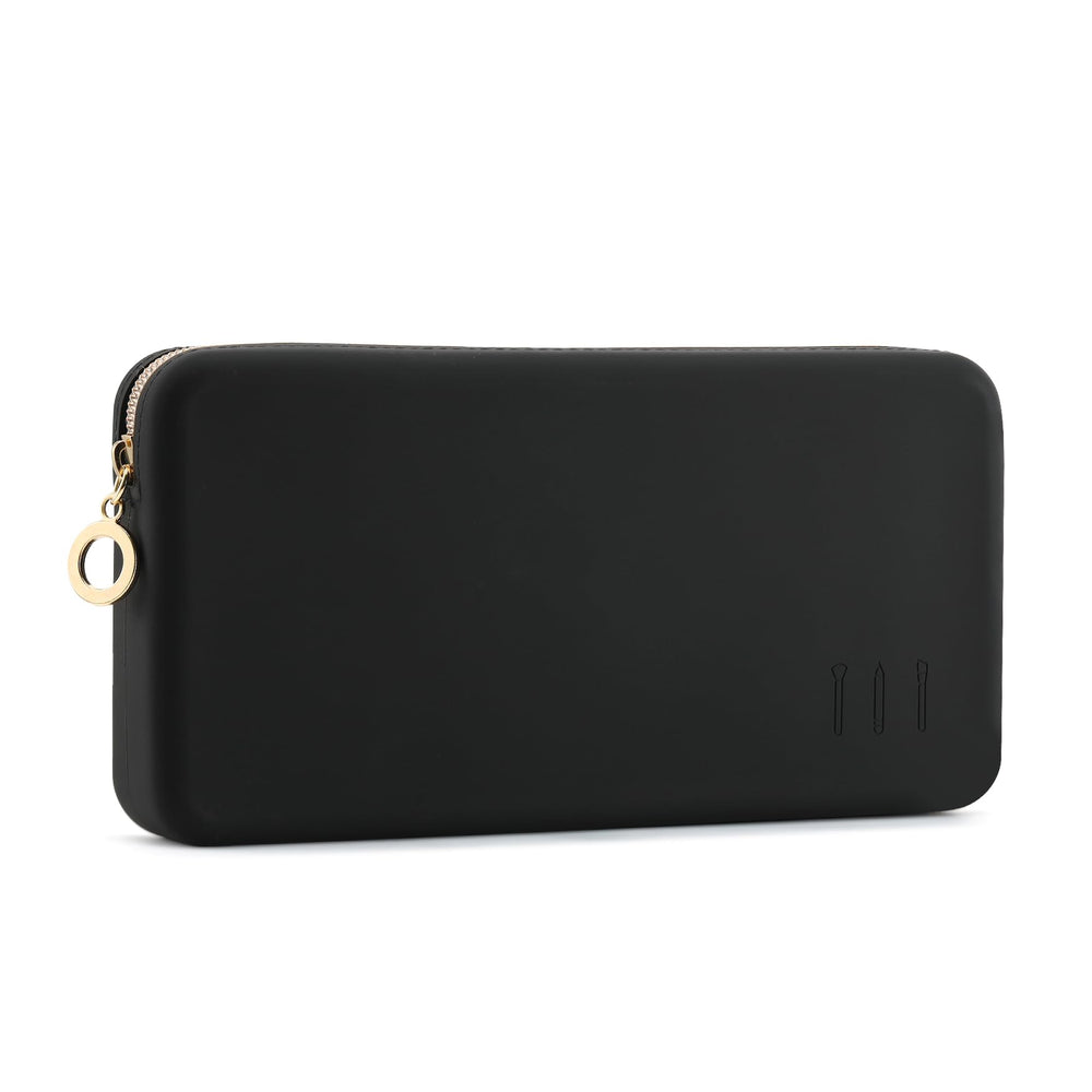 FVION zipper makeup bag open showing easy access for on-the-go touchups