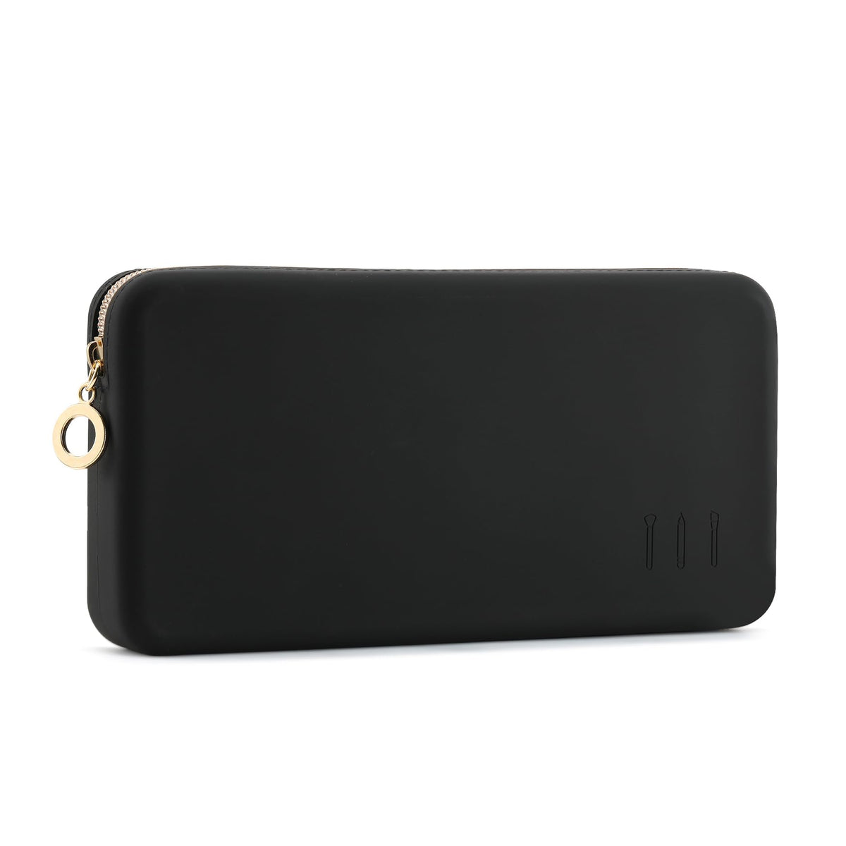 FVION zipper makeup bag open showing easy access for on-the-go touchups
