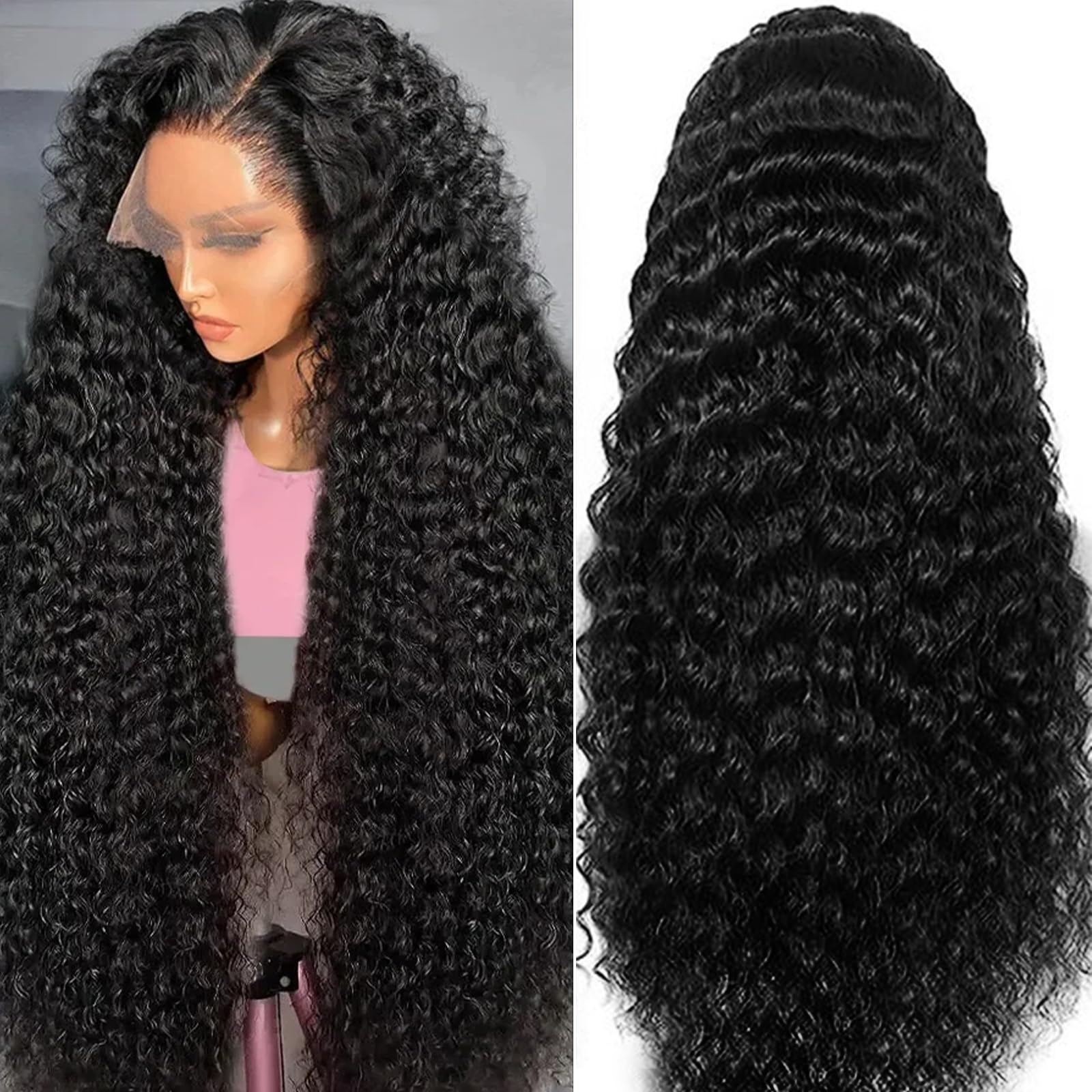 Fvocani 13x6 HD lace front with bleached knots for invisible lace and easy styling.