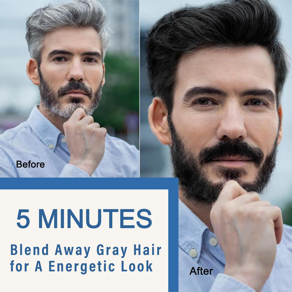 Fvquhvo 3in1 hair and beard dye packaging for convenient grooming
