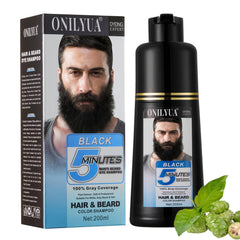 Fvquhvo beard dye bottle applying quick facial hair color