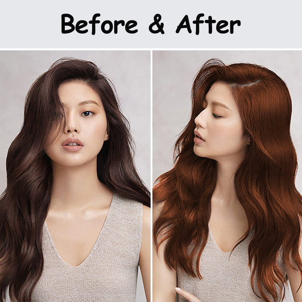 Fvquhvo Hair color shampoo foam lather forms rich color.
