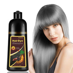 Fvquhvo Silver Gray Hair Dye Shampoo bottle delivering instant color upgrade
