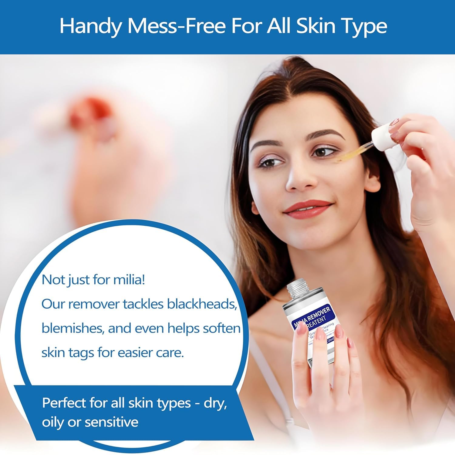 Fvtcnbu Bitank Milia Remover near the eye area supports gentle treatment