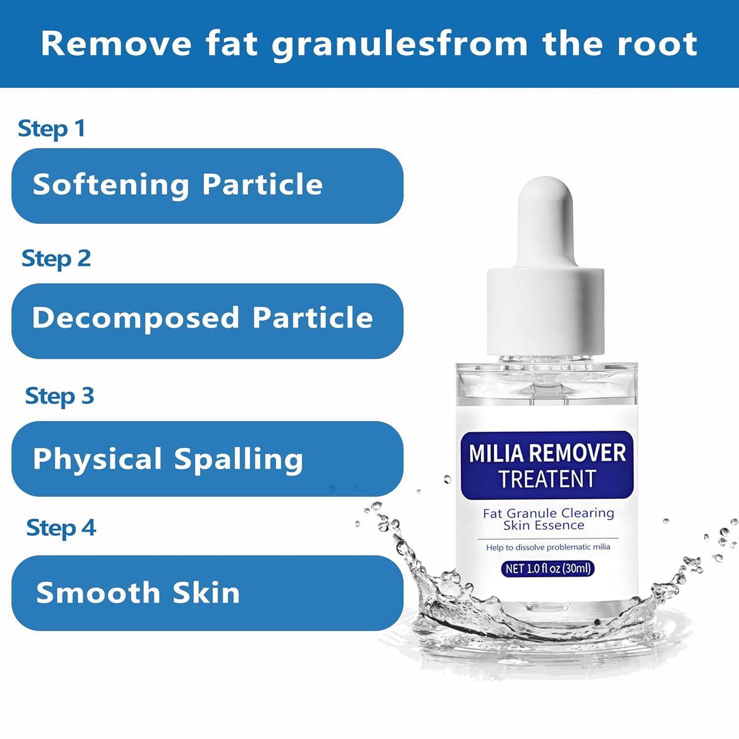 Fvtcnbu Bitank Milia Remover applied to cheeks and forehead for smoother texture