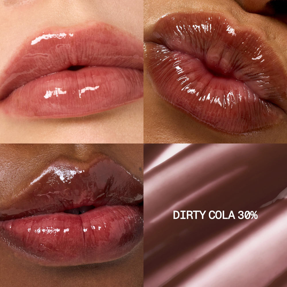 Fwee 3D Voluming Gloss 30% sheer wand dispense shows easy application.