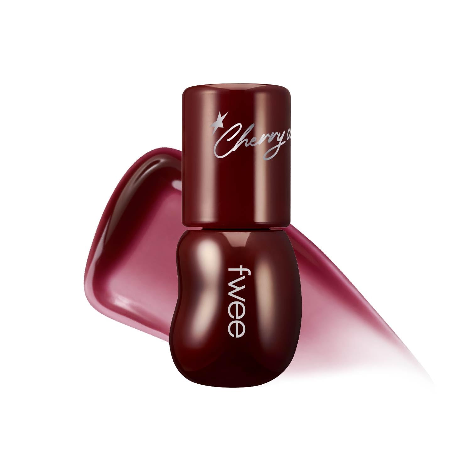 fwee 3D Voluming Gloss tube closeup showing glossy, non-sticky shine for everyday wear.
