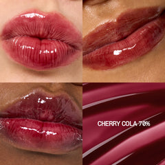 fwee 3D Voluming Gloss wand application demonstrates smooth glide and comfy lip feel.