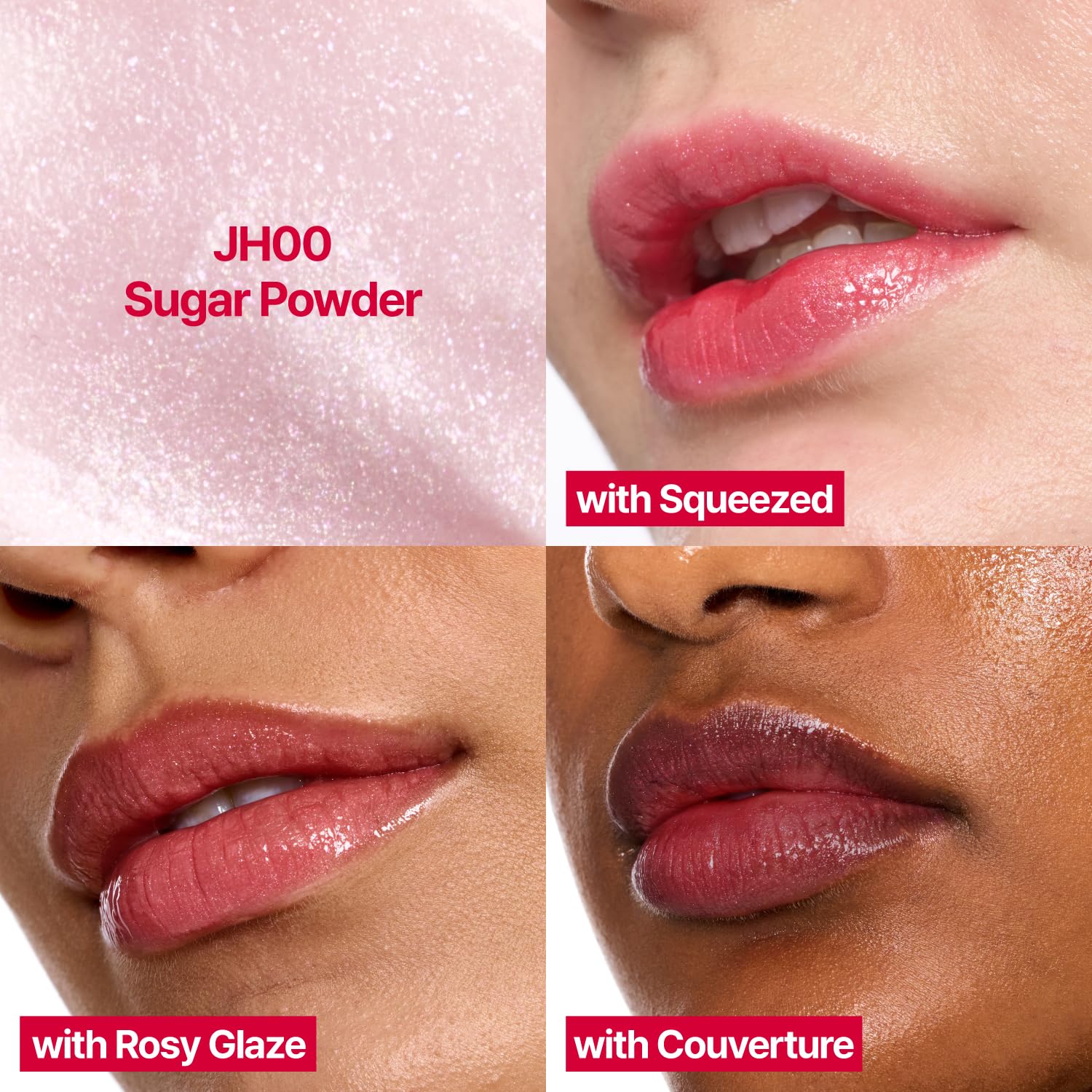 fwee Glowy Jelly Pot shimmer balm jar highlights sparkles for radiant lips.