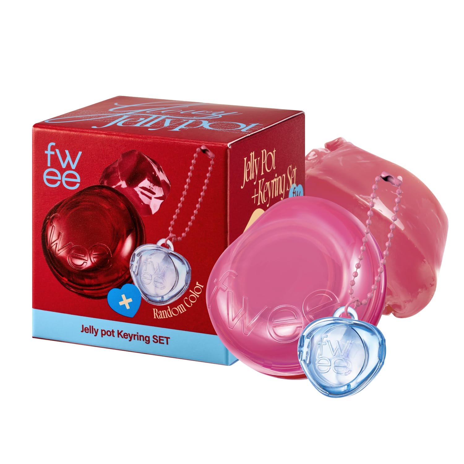 fwee glowy jelly pot sugar coat coral pink swatch for dewy lips