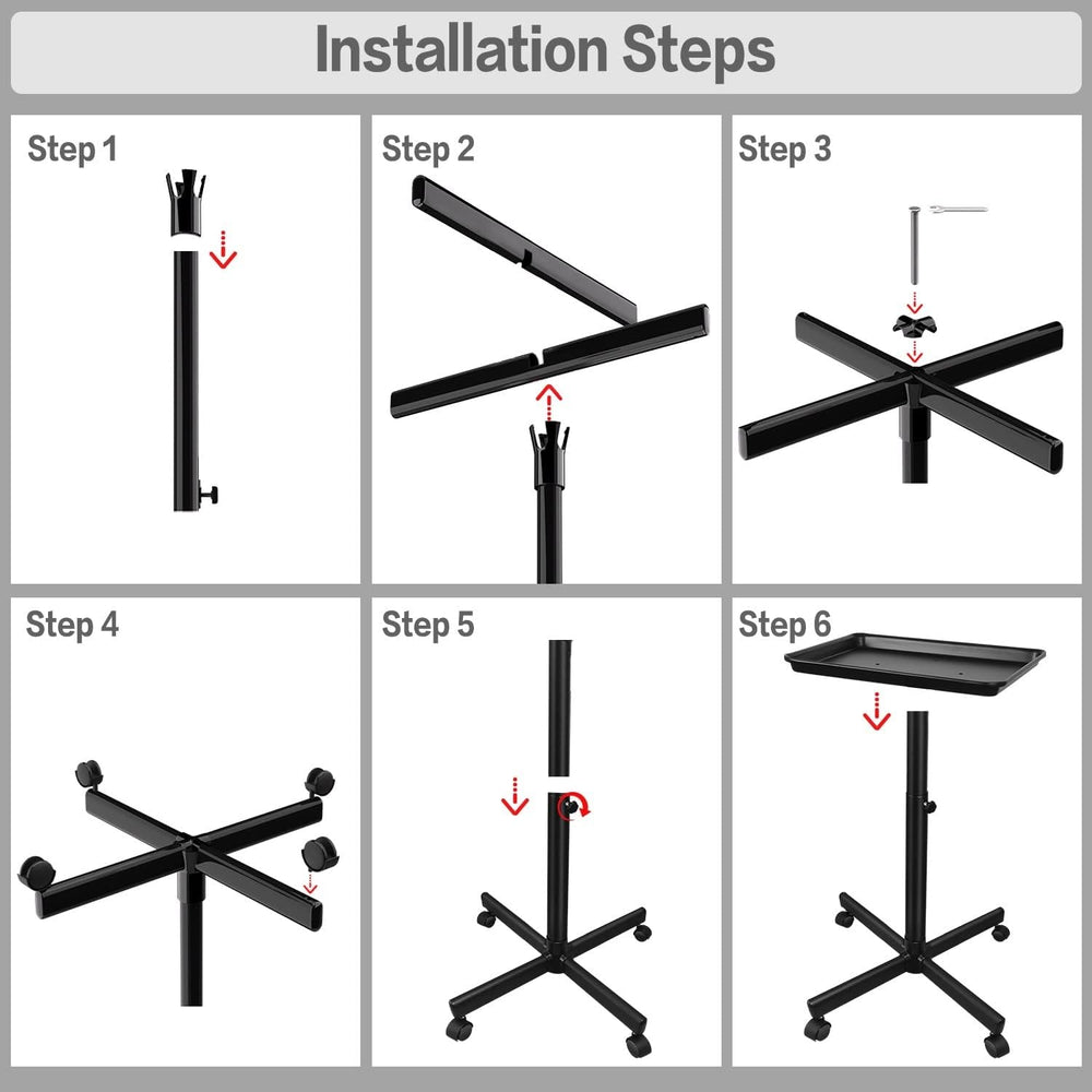 FWOD BIBTO metal-frame tray is easy to clean and heat resistant.