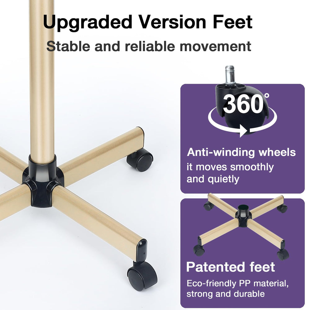 FWOD BIBTO premium salon tray metal feet provide stable placement