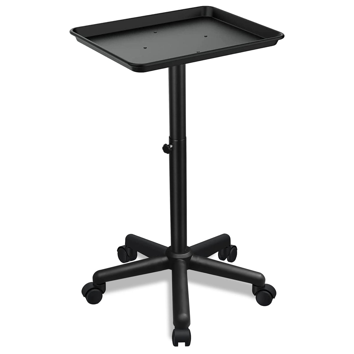 FWOD BIBTO salon tray adjustable-height for flexible styling reach.