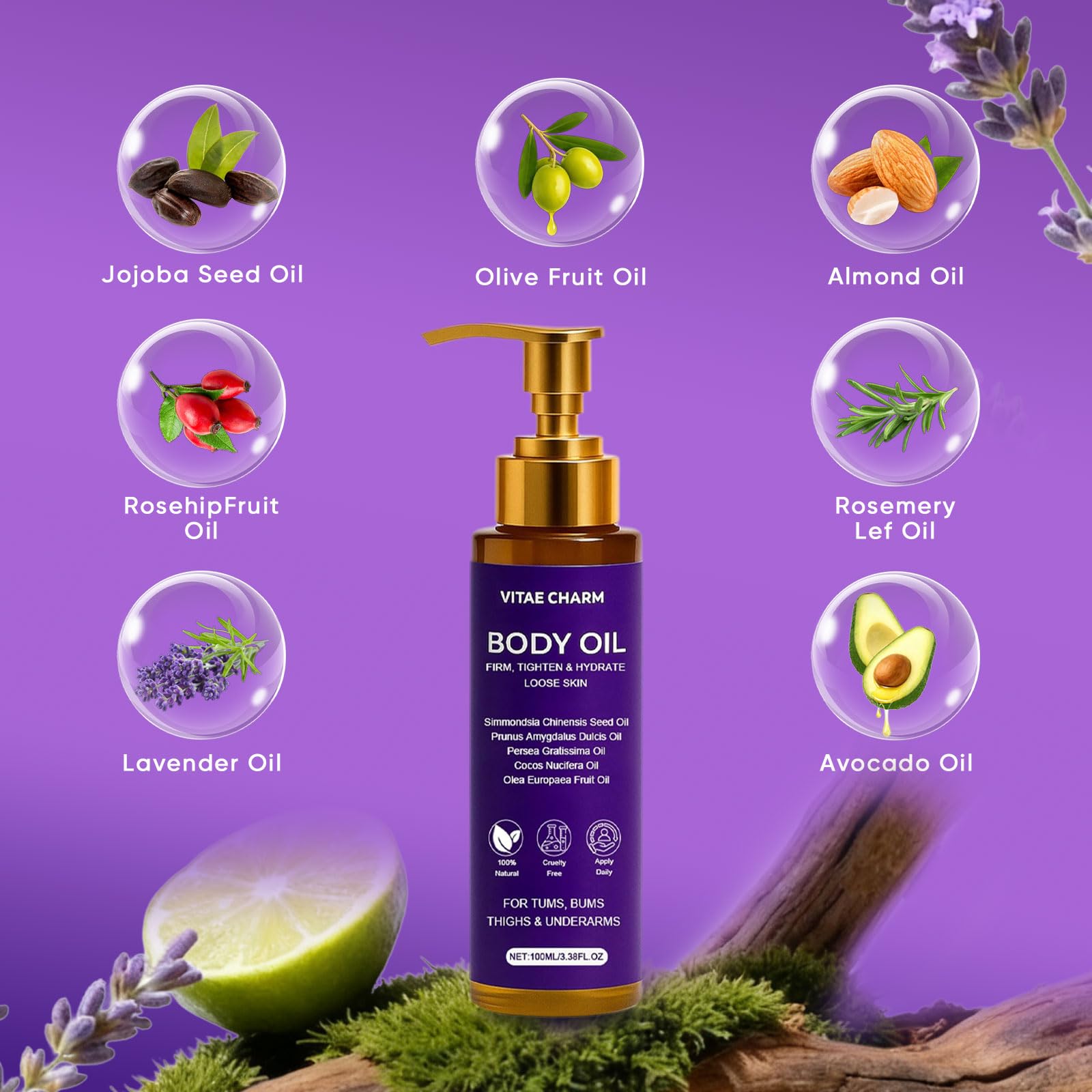 FWPTEI Vitae Charm application hands applying fast-absorbing oil