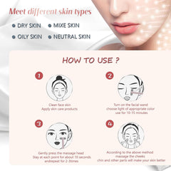 Fxtiaa blue light LED skin calming session for refreshed look