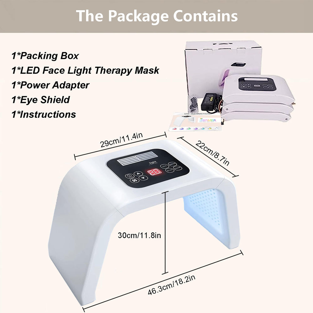 Fxtiaa Led-Face-Tool 180-degree light source demonstrates wide exposure.