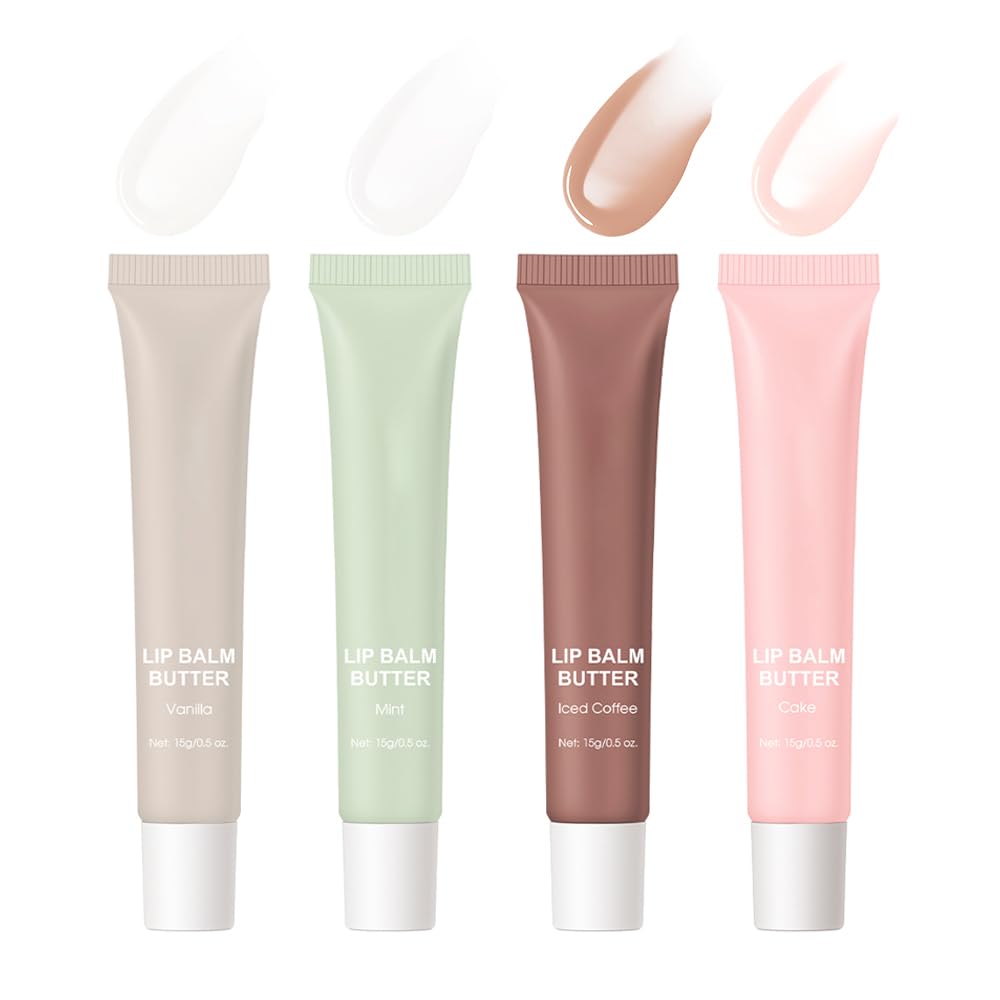 FYEBOO Vanilla lip butter application for smooth hydration and gloss-ready lips.