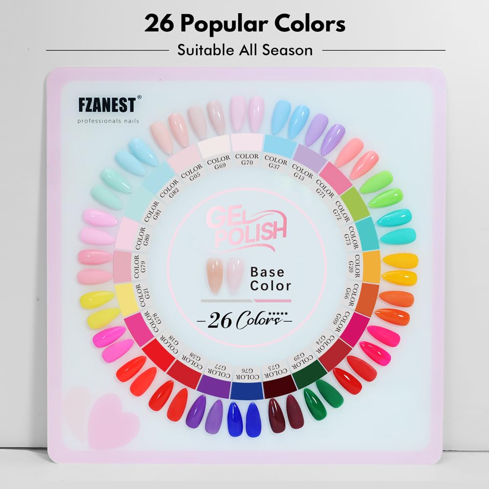 FZANEST salon-quality pigment delivers silky-smooth self-leveling color for at-home manicures