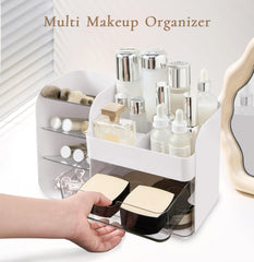FZHZZ Waterproof Makeup Organizer highlights durable, washable plastic for daily use.