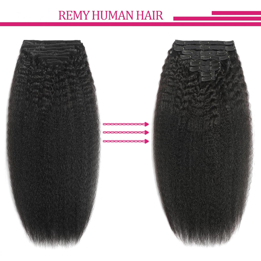 FZV natural daily look with clip-in extensions
