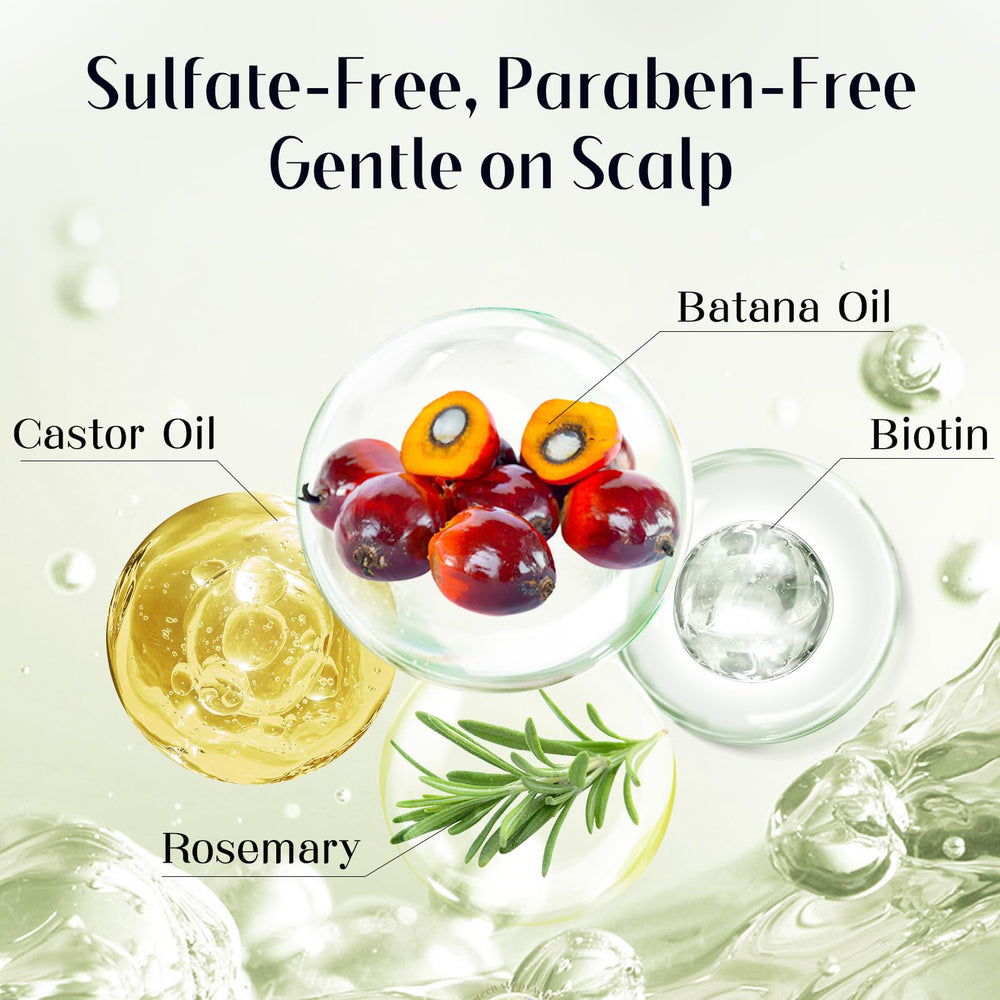 Gaayou Batana Oil and castor oil blend showcases strengthened strands and added shine.