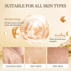Gaayou body oil in hands during massage — potential soothing relief and hydration.