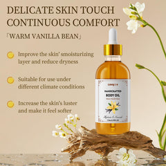 Gaayou Warm Vanilla Bean Body Oil dropper for precise, everyday skin nourishment.