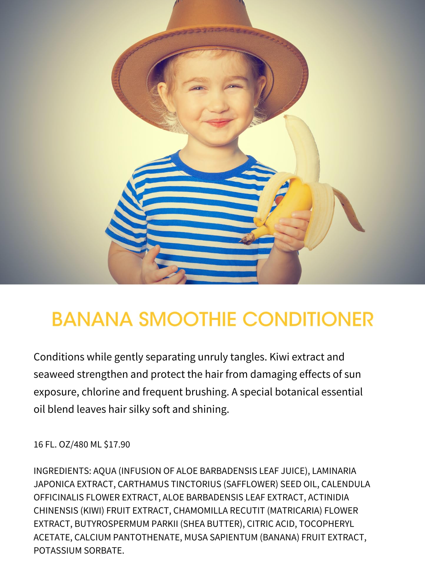 Gabriel Cosmetics Clean Kids Conditioner gluten-free-badge demonstrates safe, allergy-conscious ingredients.