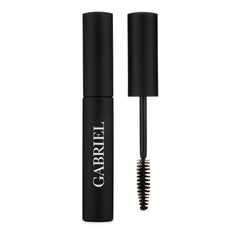 Gabriel Cosmetics Mascara Black Brown tube showcases voluminous lashes.