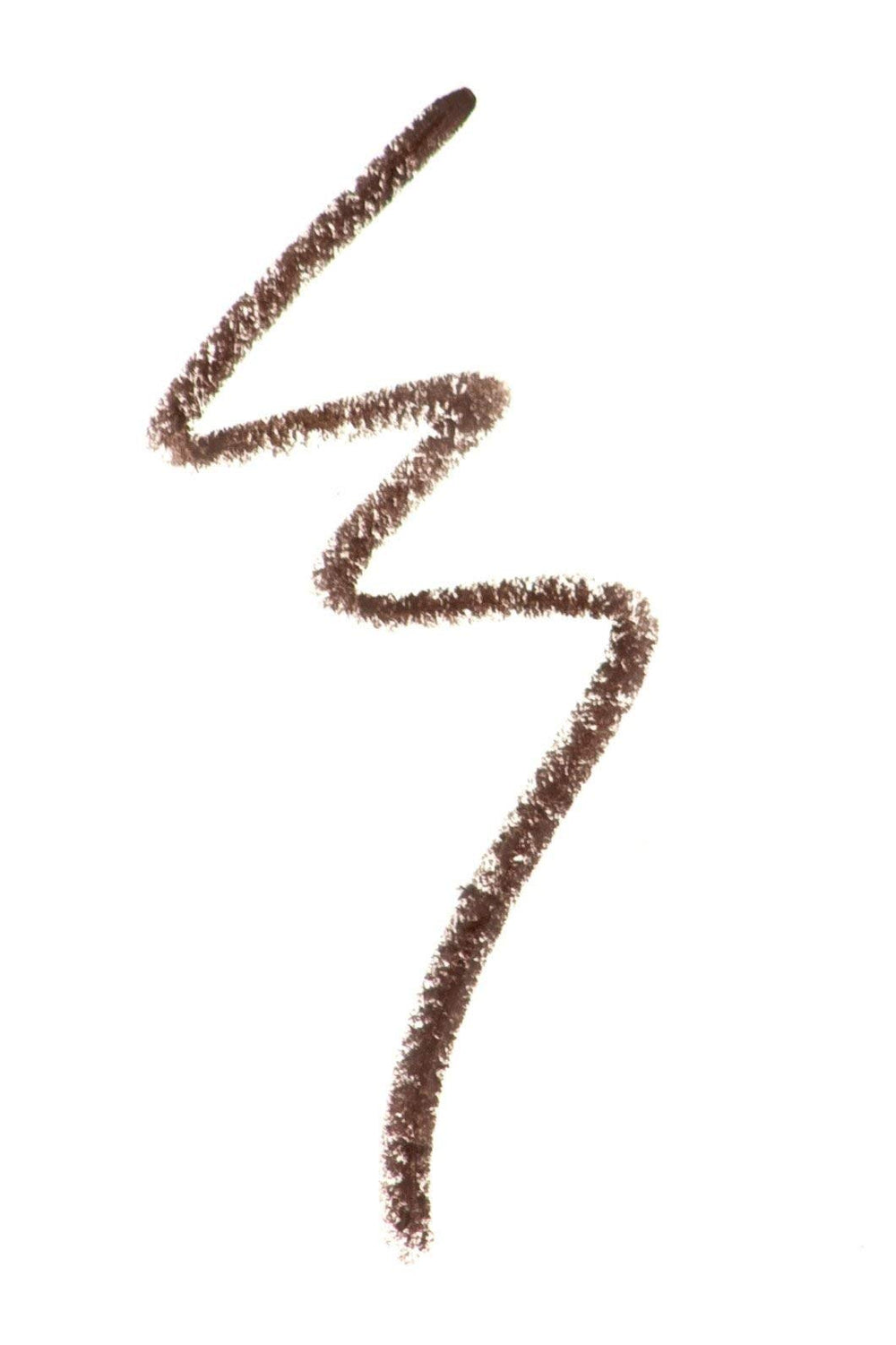Gabriel Cosmetics vegan eyeliner brown application on eye illustrates smooth glide.