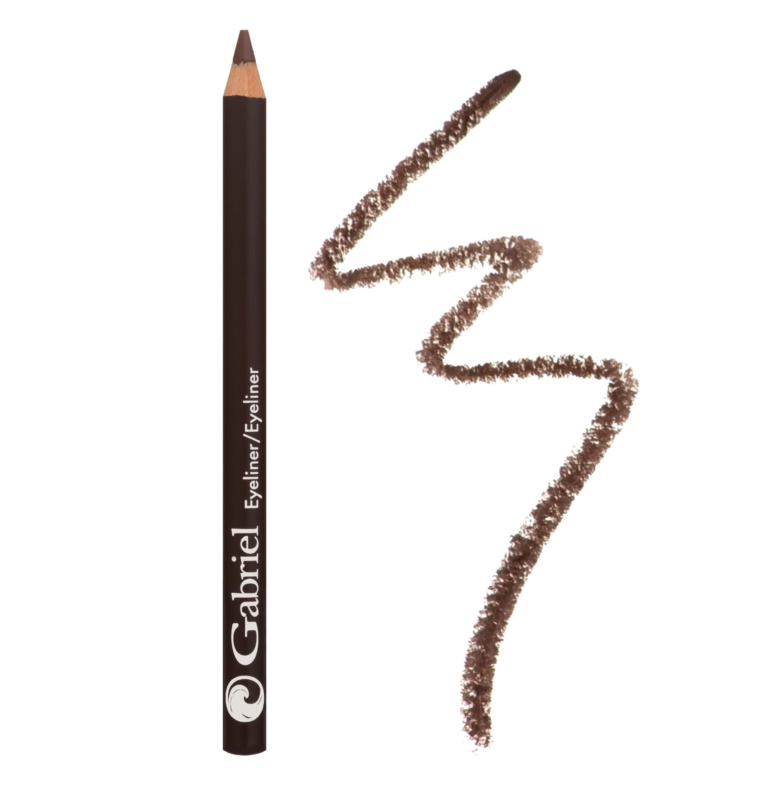 Gabriel Cosmetics vegan eyeliner brown packaging highlights clean branding and easy storage.