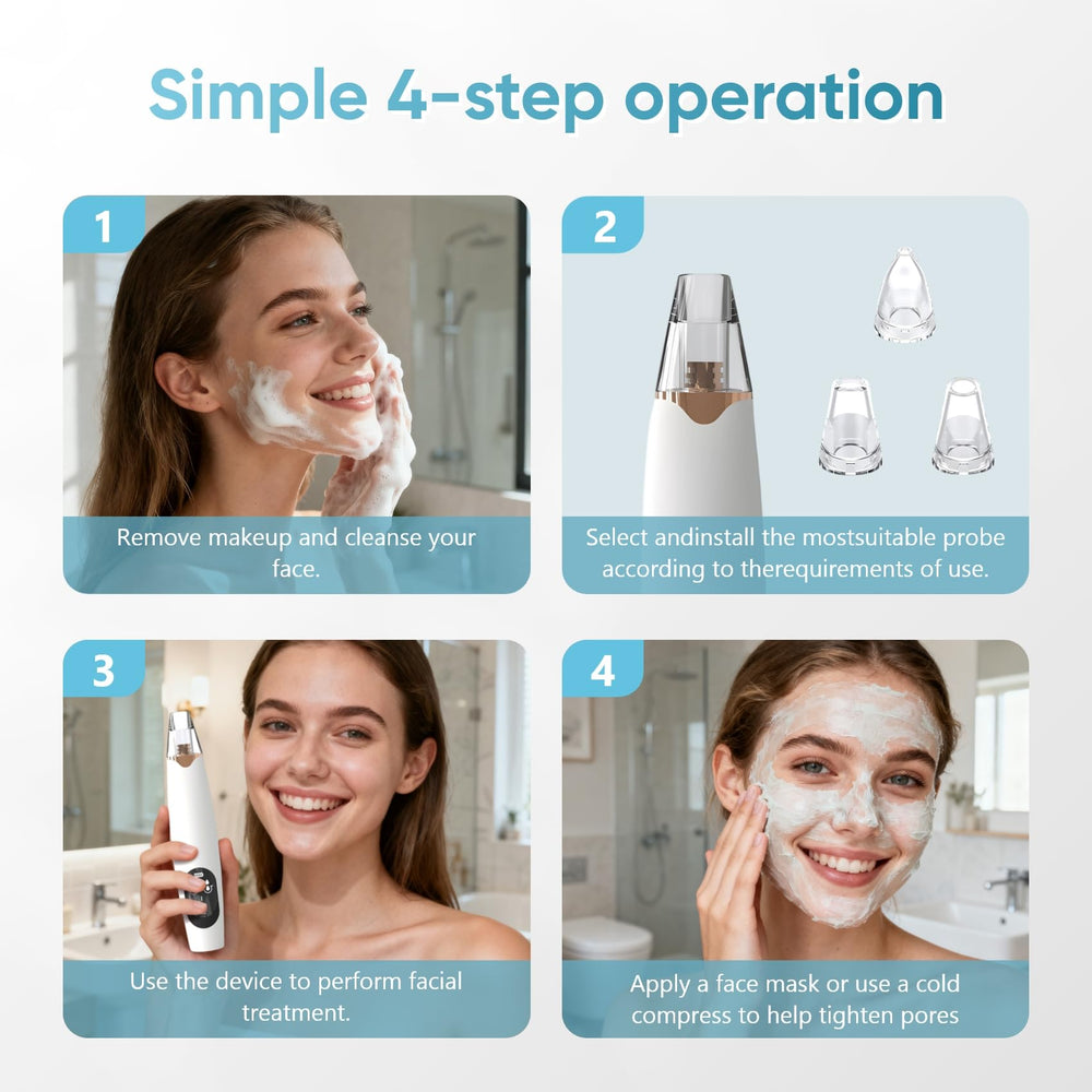 Gacavks USB charging interface enables cordless use anywhere for convenient skincare