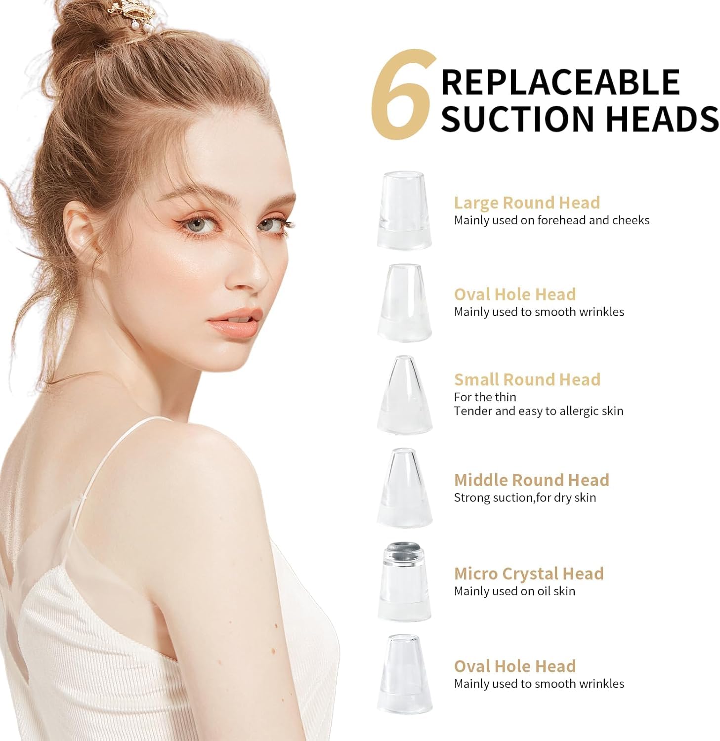 Gackoko Blackhead Remover probes target pores with gentle precision.