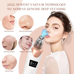 Gackoko pore vacuum suction levels display adapts to skin types