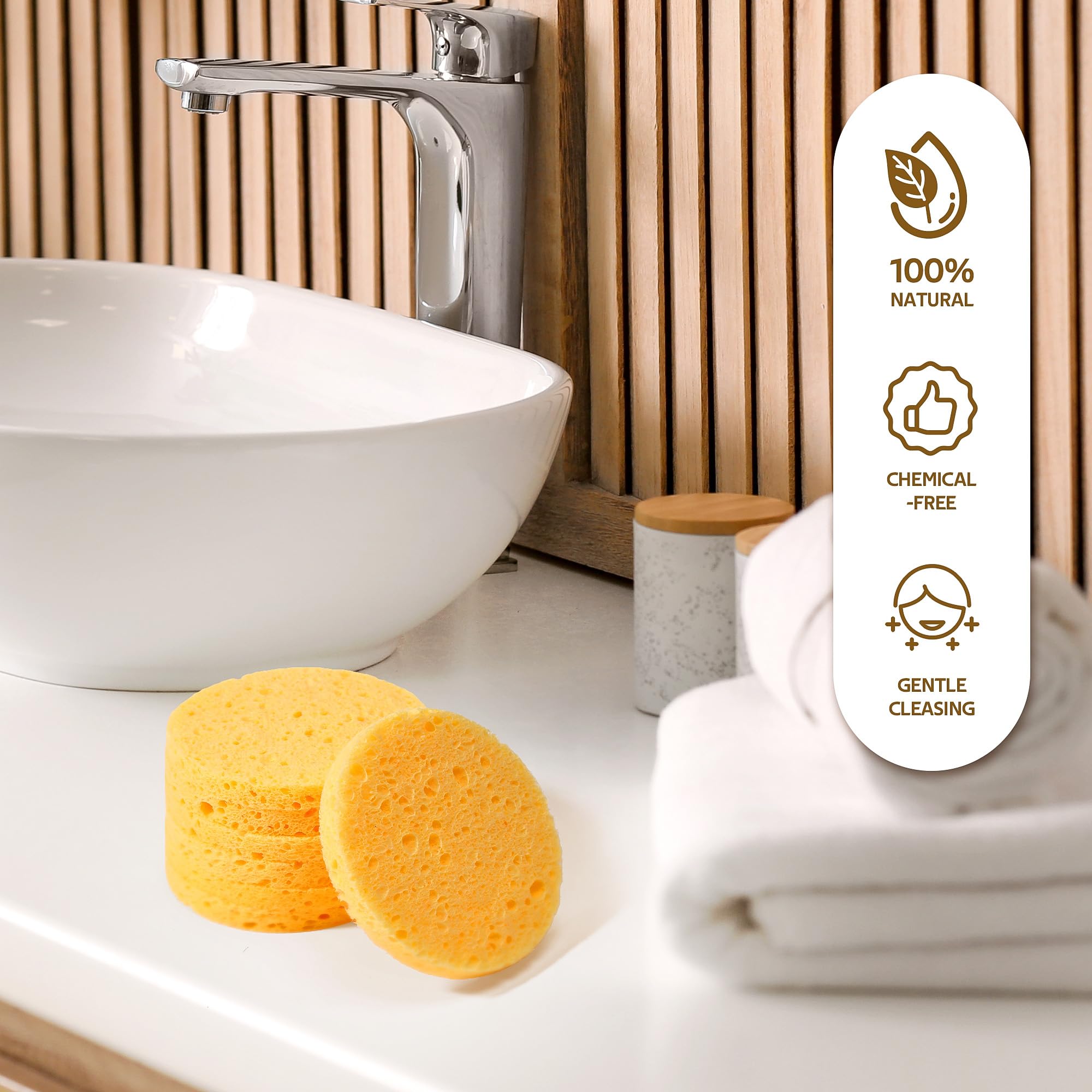 GAINWELL 200-pack sponges emphasize sustainable cleansing for repeated use.