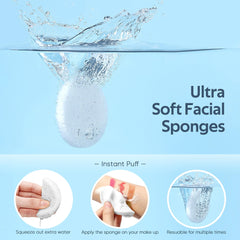 GAINWELL sponges expand after soaking for gentle cleansing
