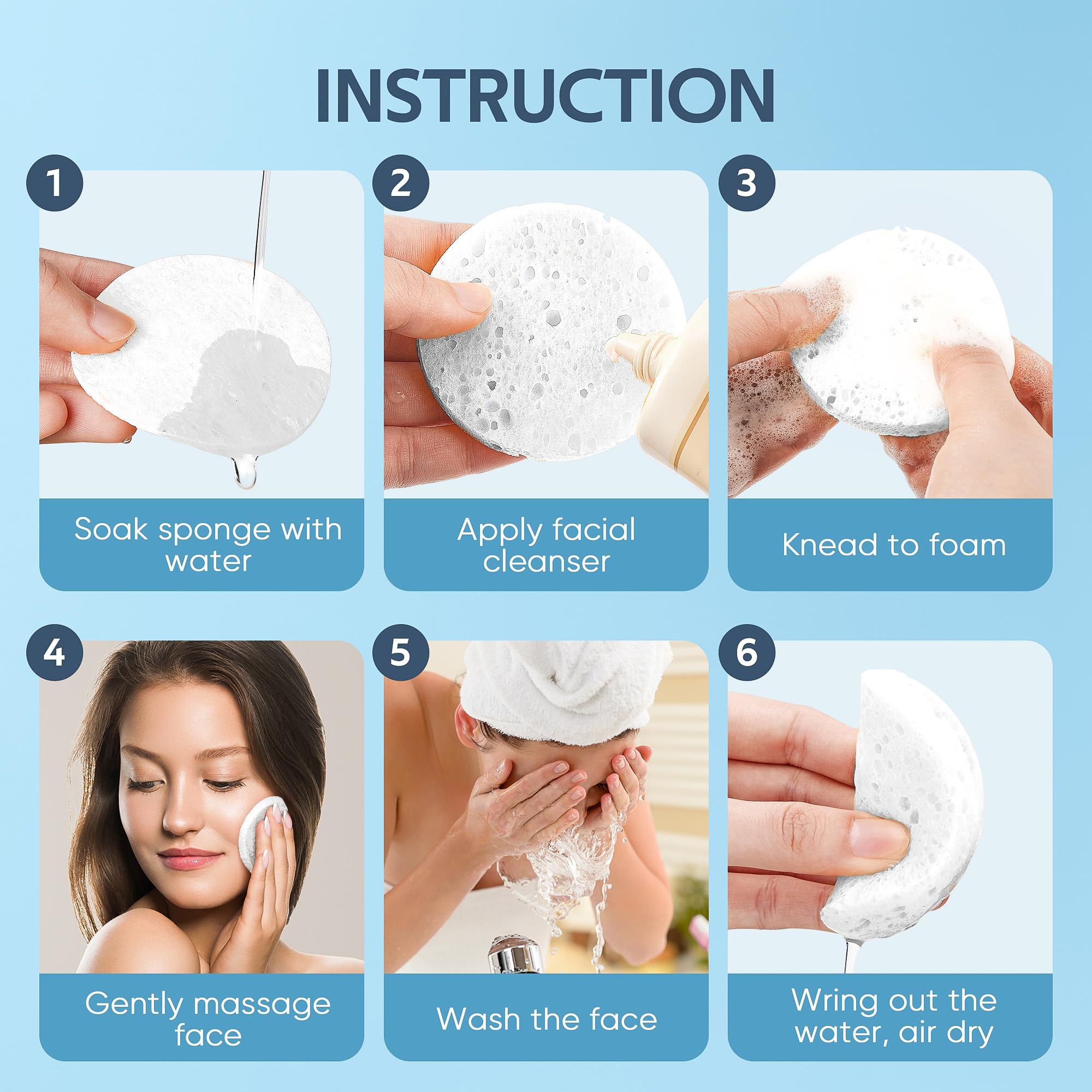 GAINWELL sponges in professional spa use by estheticians