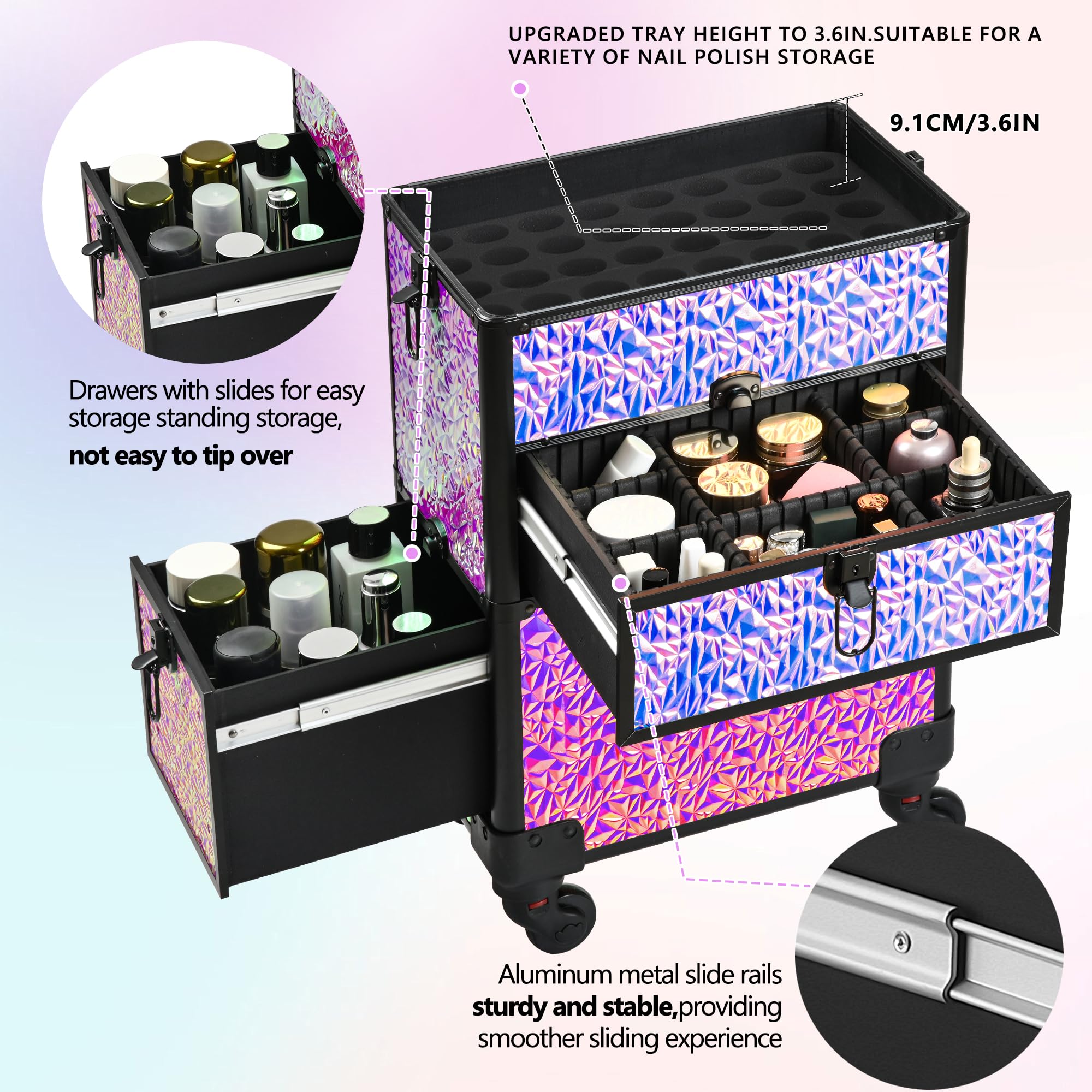 GALHUBIS case features locks and reinforced edges for secure storage